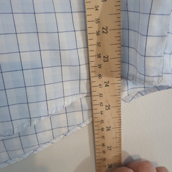 Lacoste Shirt Mens XL Blue Check Quiet Luxury Golf Preppy Business - Picture 5 of 6